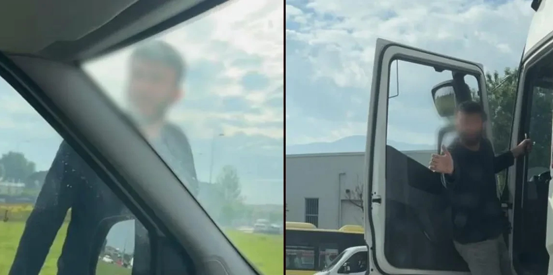 Trafikte korku dolu anlar