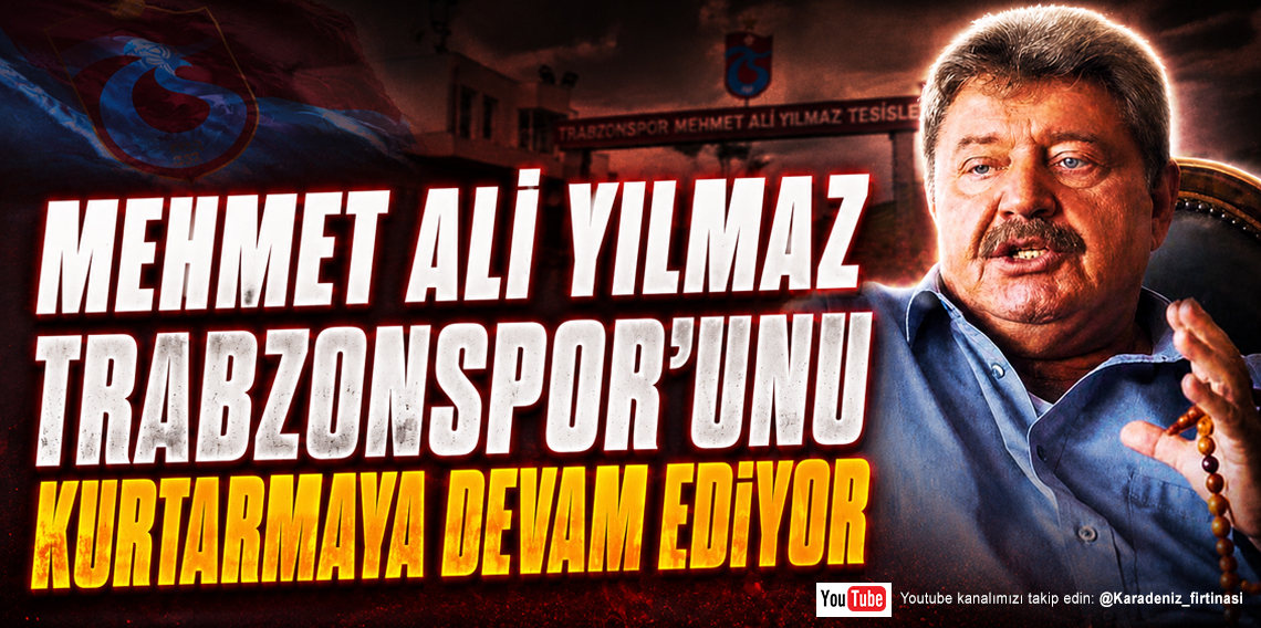 MEHMET ALİ YILMAZ TRABZONSPOR'UNU KURTARMAYA DEVAM EDİYOR