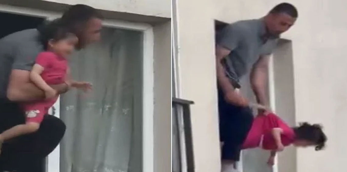 3 yaşındaki kızını rehin alan baba vurularak etkisiz hale getirildi!