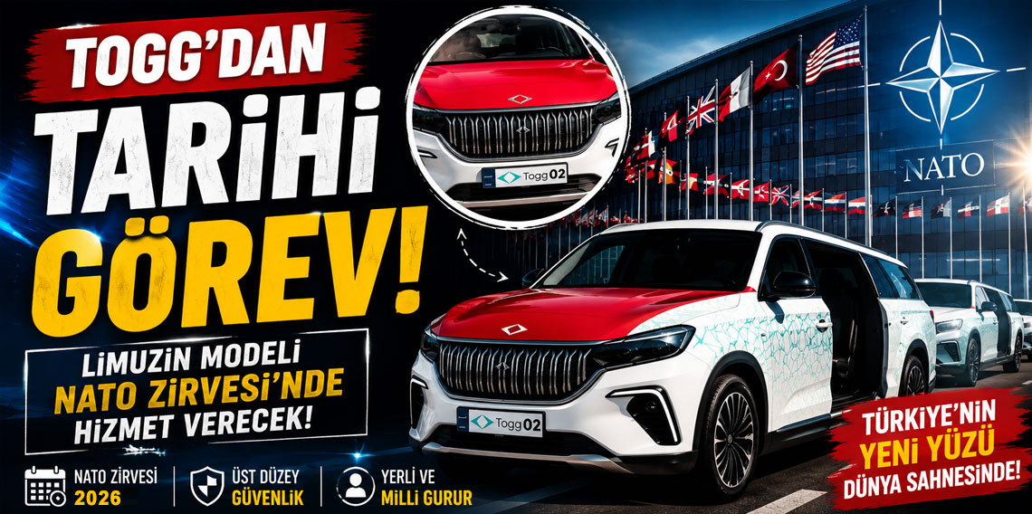 TOGG'dan tarihi görev! Limuzin modeli NATO Zirvesi'nde hizmet verecek!