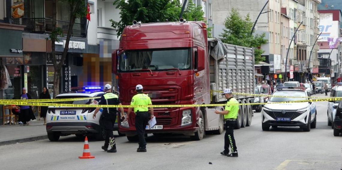 Ordu'da tırın çarptığı yaya ağır yaralandı