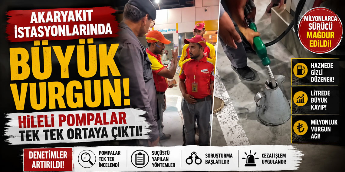 Akaryakıt istasyonlarında büyük vurgun! Hileli pompalar tek tek ortaya çıktı