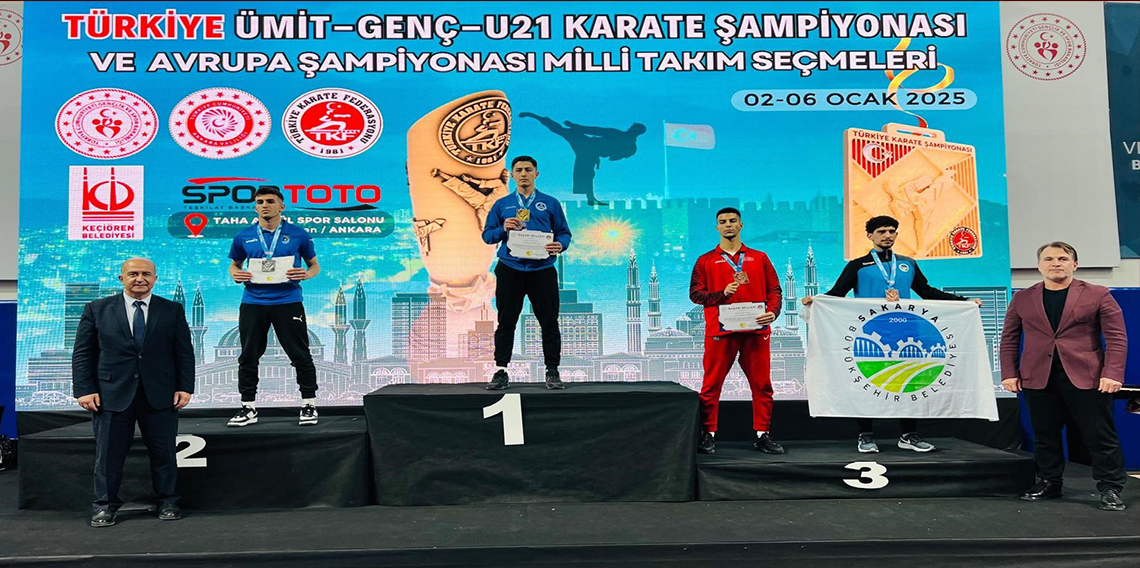 Karate Şampiyonasında Türkiye üçüncüsü oldu