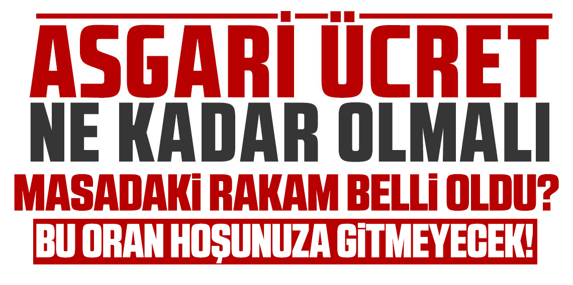 Asgari Ücret İçin Masadaki Rakam Belli Oldu?