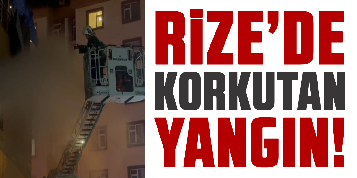 Çay toplama makinesi deposunda yangın