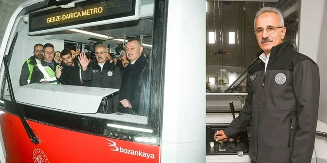 Gebze -Darıca Metro Hattı'nda sona doğru! Bakan Uraloğlu tarih verdi