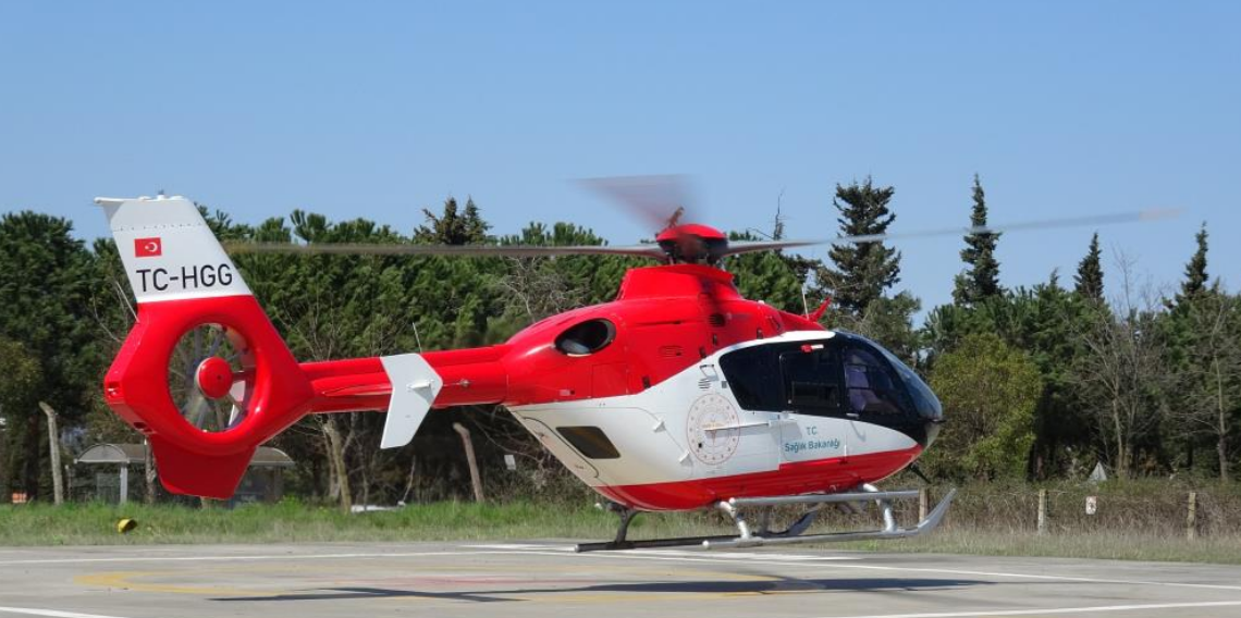 Samsun’da  Helikopter Ambulans 15 Dakikada Hayat Kurtardı