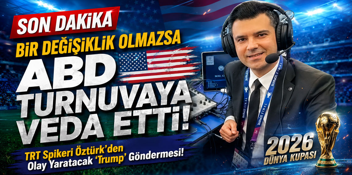 ABD maçı sonrası TRT spikeri Özkan Öztürk'ten olay 'Trump' göndermesi!