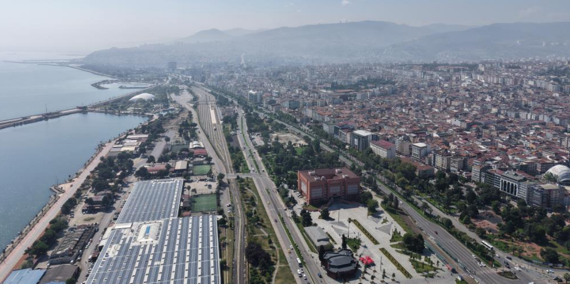 Samsun'da puslu hava