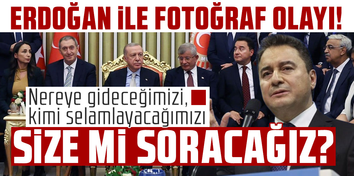 Erdoğan ile fotoğraf olayı! Ali Babacan: Size mi soracağız?