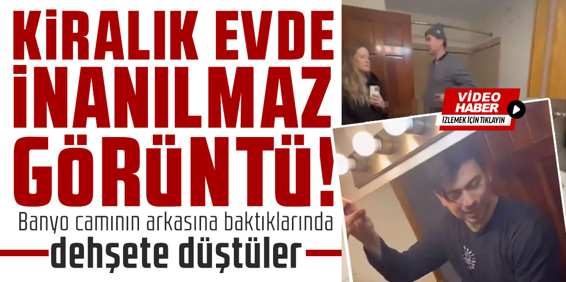 Banyo camının arkasına baktıklarında dehşete düştüler
