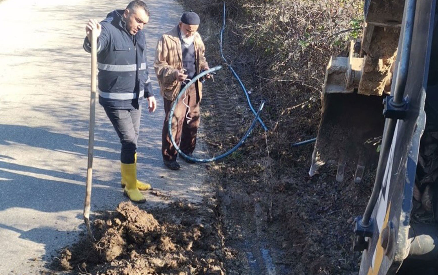 Ekiplerin müdahalesiyle su arızası giderildi