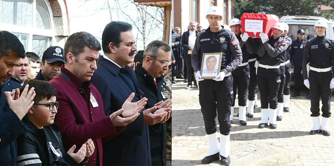 Hayatını kaybeden polis memuru Hacı Nuri Erdağ Amasya’da defnedildi