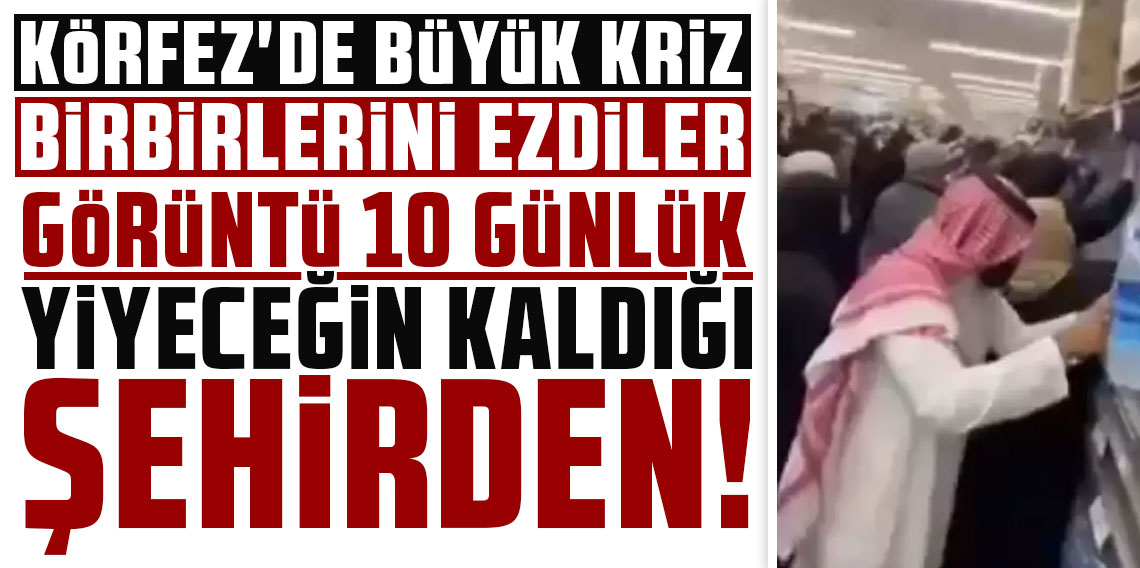 Görüntü 10 günlük yiyeceğin kaldığı şehirden! Birbirlerini ezdiler