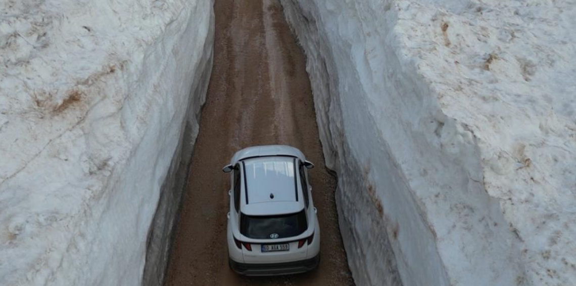 Reşadiye’de Kar Duvarları Arasında Yolculuk