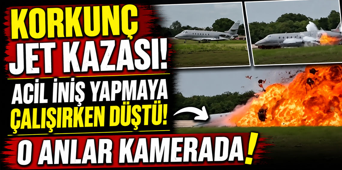 Korkunç jet kazası! Acil iniş yapmaya çalışırken düştü, 2 kişi öldü: Alev topuna dönüşü kamerada