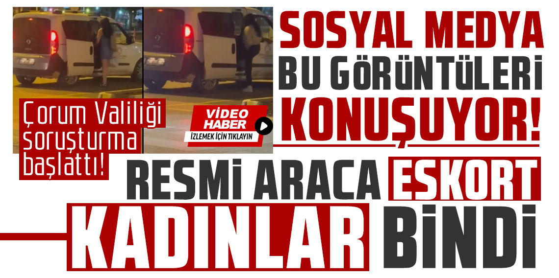 Resmi araç kameraya takıldı: Sosyal medyanın konuştuğu görüntülere inceleme başlatıldı