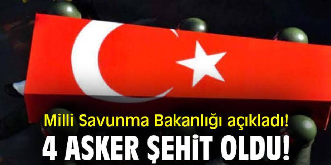 Tunceli'de askeri araç kazasında 4 askerimiz şehit oldu