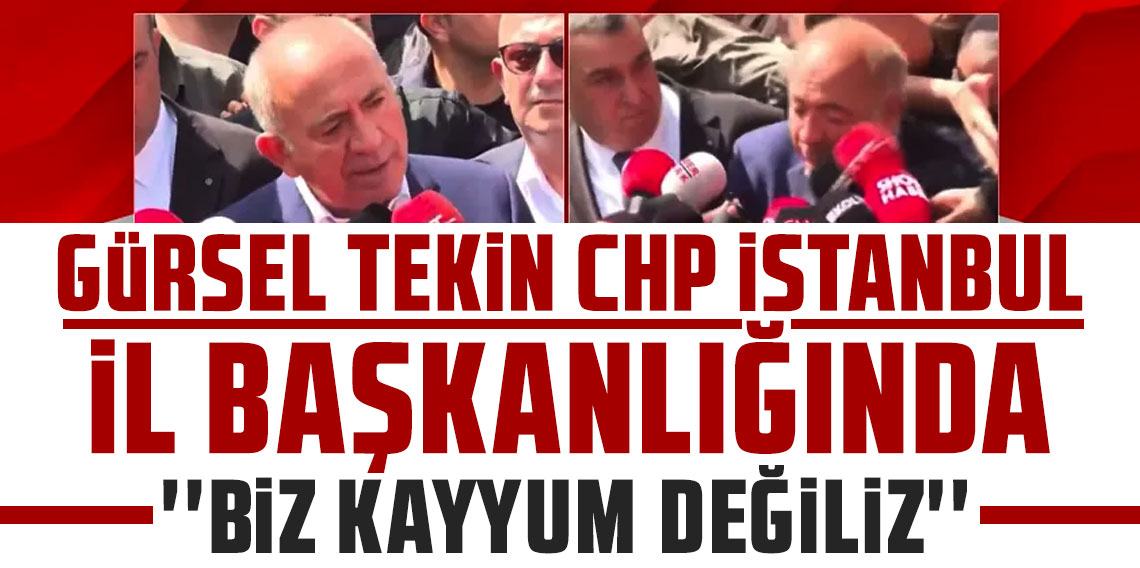 Gürsel Tekin CHP İstanbul İl Başkanlığı'nda