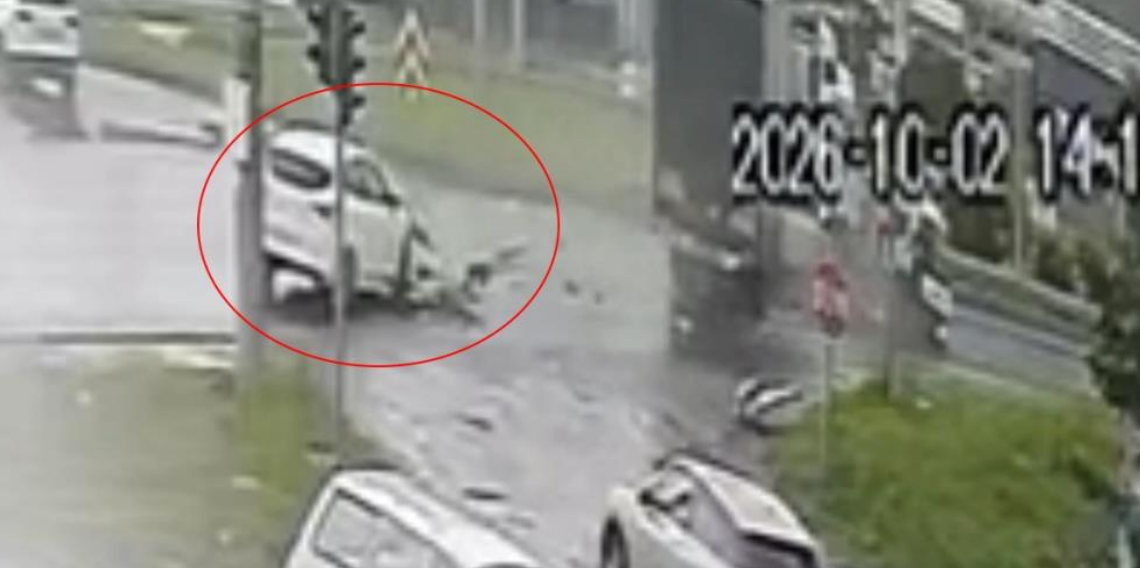Samsun'da 5 kişinin yaralandığı kazanın güvenlik kamerası görüntüsü ortaya çıktı