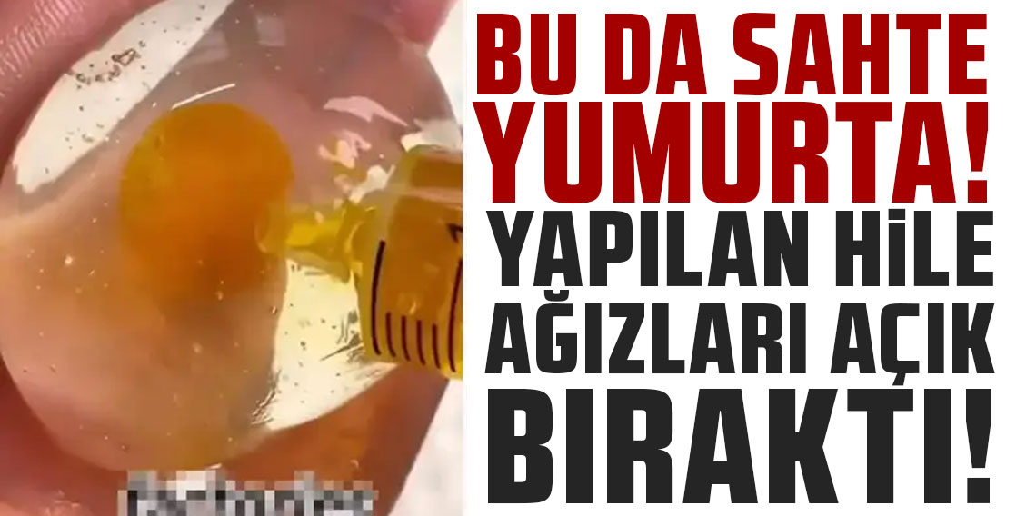 Bu da sahte yumurta! Yapılan hile ağızları açık bıraktı