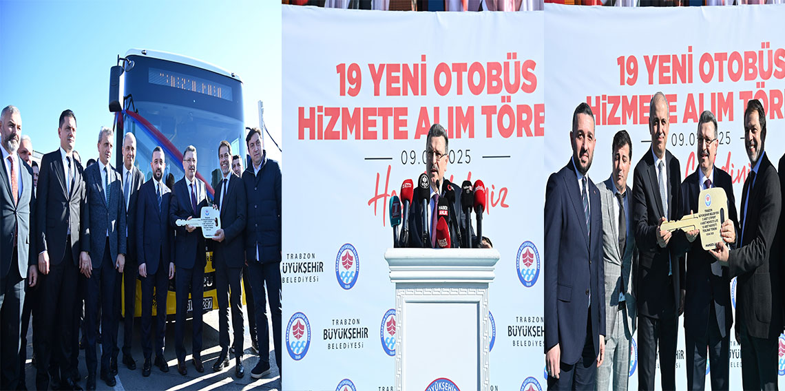 Trabzon'a 19 yeni otobüs