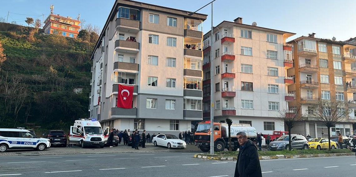 Şehit Ateşi Rize'ye Düştü