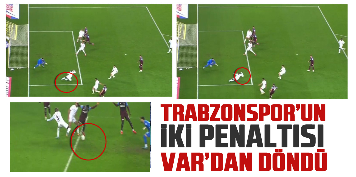 Trabzonspor'un 2 penaltısına VAR engeli! 