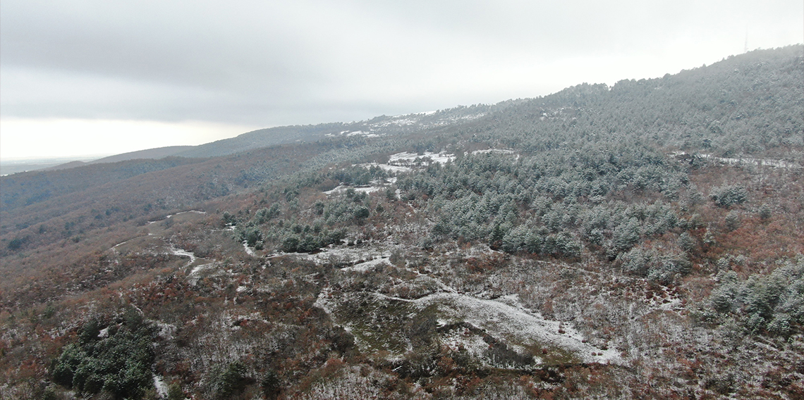 Kastamonu’da sonbahar ve kış aynı karede yer aldı