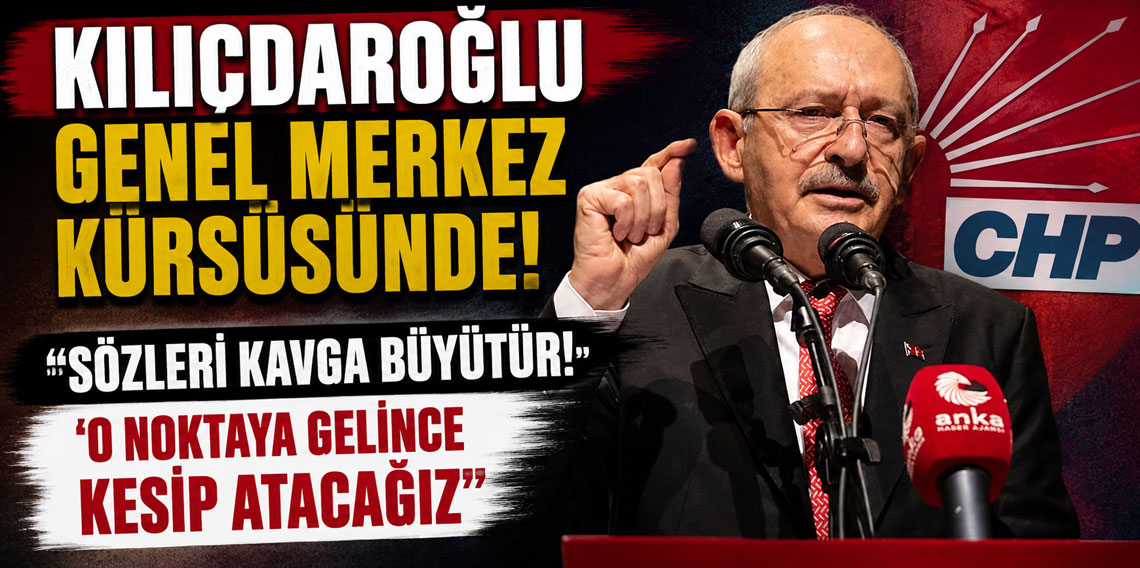 Kılıçdaroğlu, CHP Genel Merkezi'nde kürsüye çıktı: