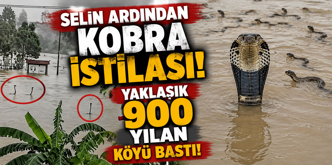 Selin ardından kobra istilası! Yaklaşık 900 yılan köyü bastı!