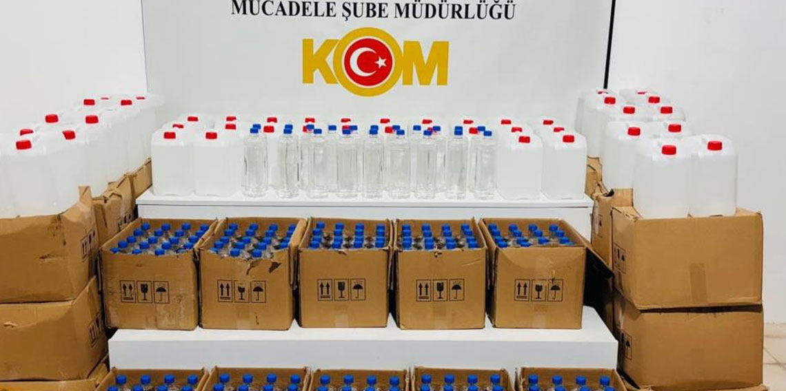 Samsun'da 1 ton etil alkol ele geçirildi