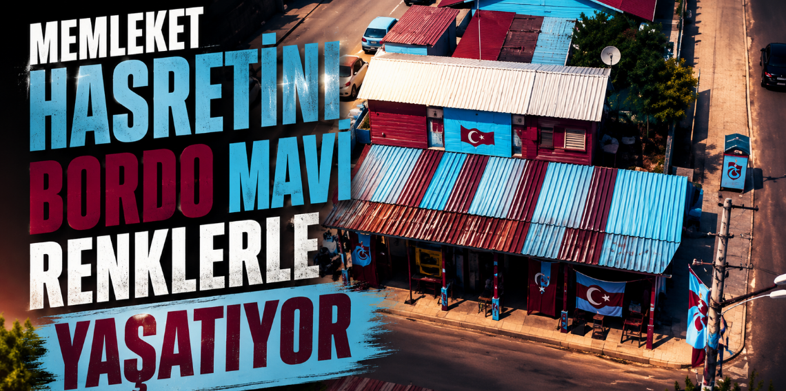 Trabzonspor sevgisini bordo mavi renklerle yaşatıyor