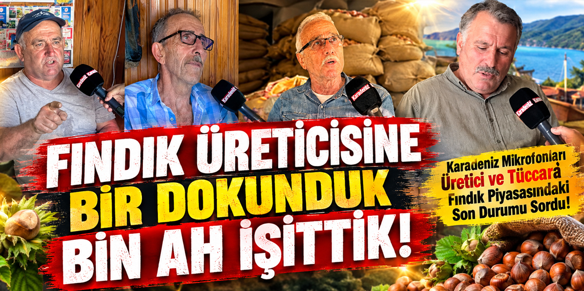 Trabzon'da fındık üreticisine bir dokunduk, bin ah işittik!