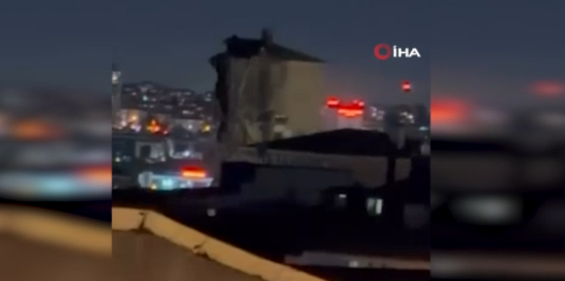 İstanbul'da yıkımı yapılan bina çöktü