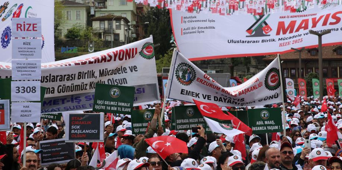 HAK-İŞ’ten Rize’de 1 Mayıs Mitingi: “Emekçilerin Hakları İçin Mücadeleye Devam”