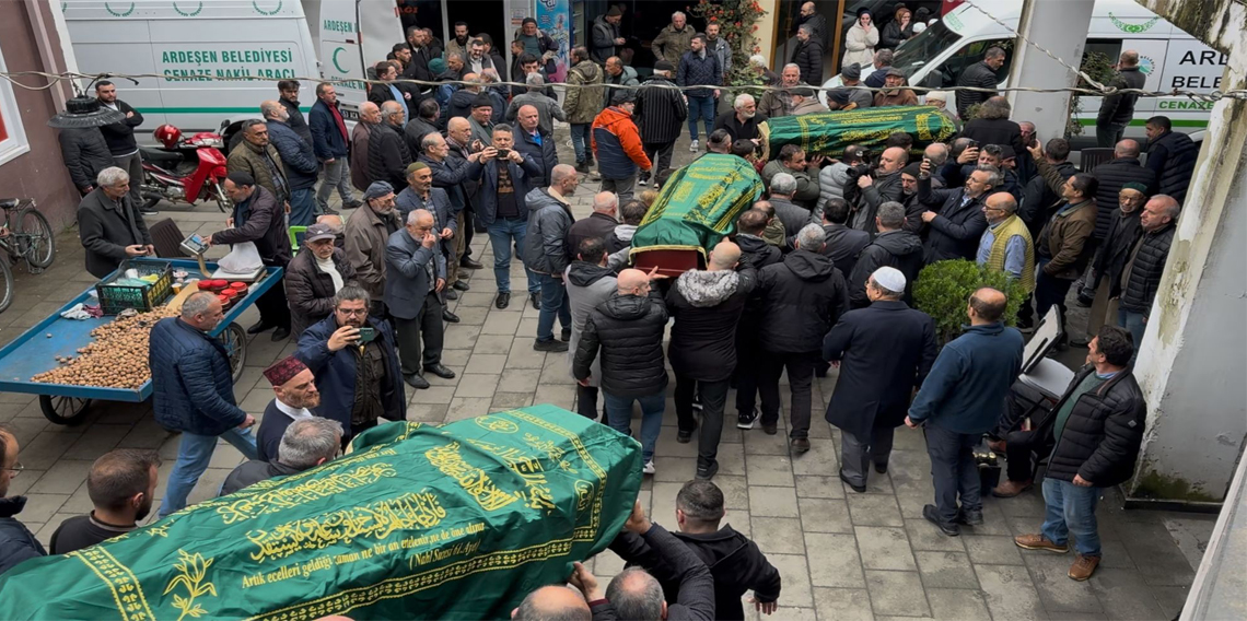  Fransa’daki yangında hayatını kaybeden 3 kardeş son yolculuğuna uğurlandı