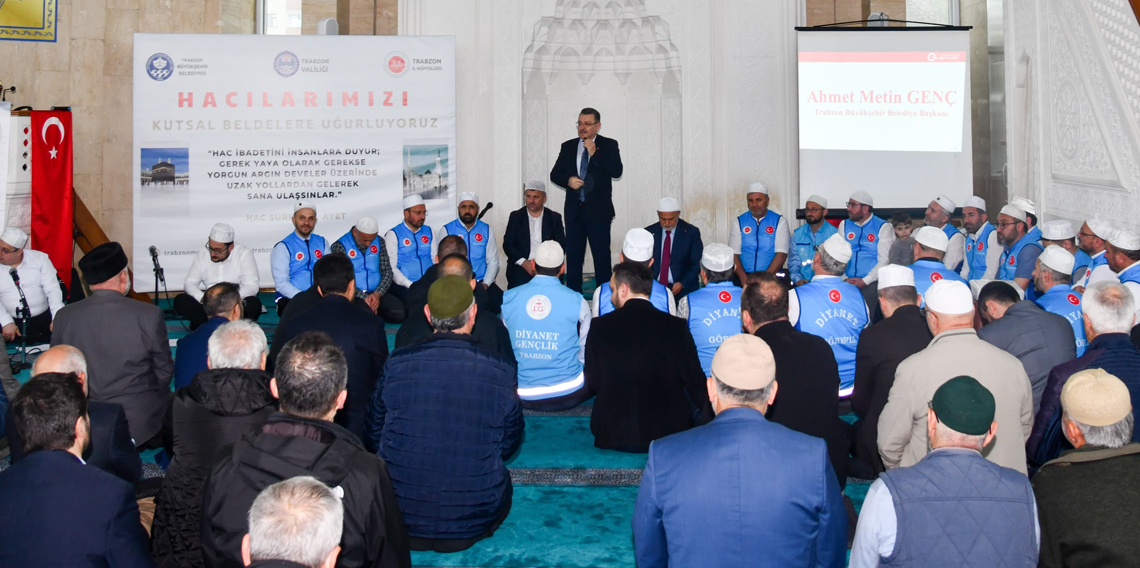 Trabzon’da hacı adayları dualarla uğurlandı