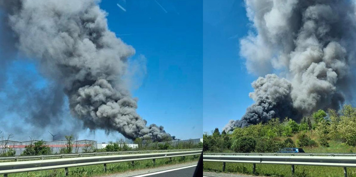 Tekirdağ’da fabrikada yangını: Dumanlar her yerden gözlendi