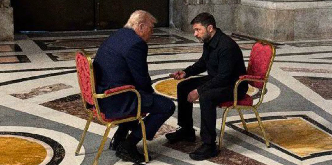 Zelenski: “Trump ile Vatikan’da tarihî bir görüşme yaptık!”