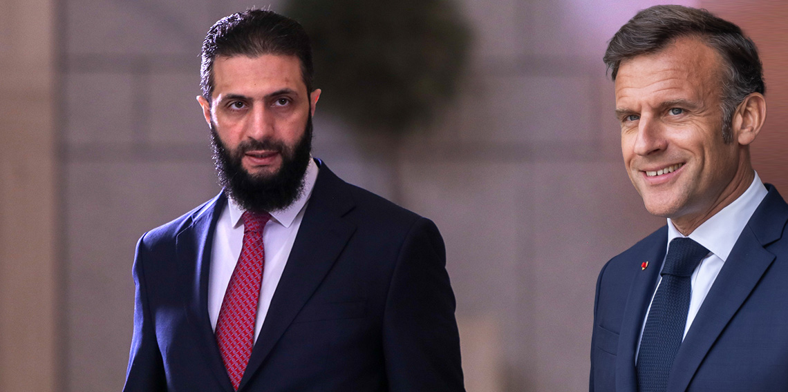 Suriye Devlet Başkanı eş-Şara ile Macron yarın Paris'te bir araya gelecek