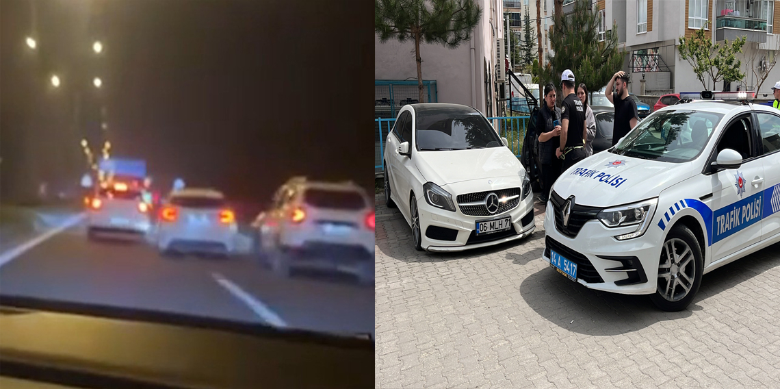 Makas atarak trafiği tehlikeye düşürdü