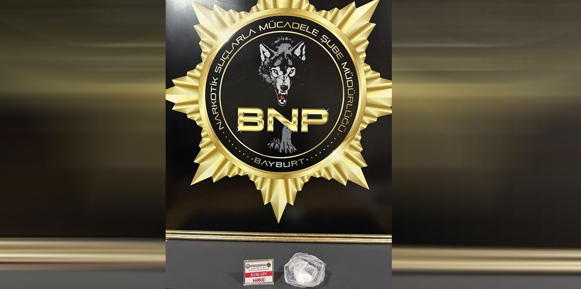 Bayburt’ta 16,96 gram kokainle yakalanan şüpheli tutuklandı