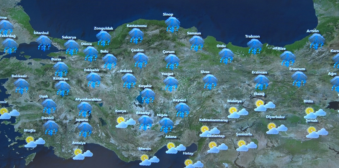 Meteorolojiden kuvvetli yağış ve rüzgar uyarısı