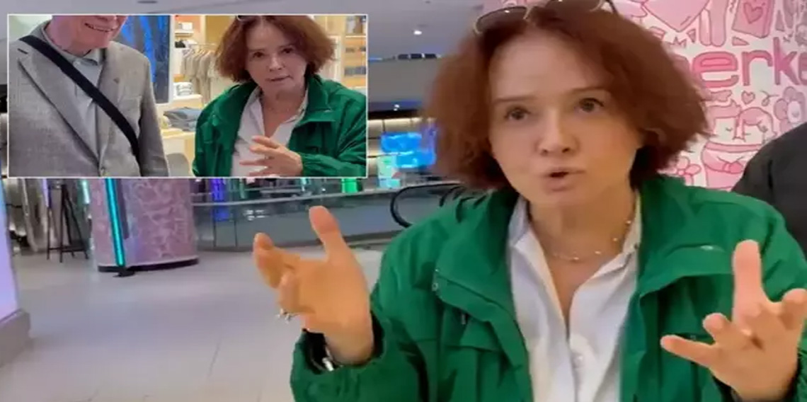 Müjde Ar sinirden çıldırdı, muhabirlerle tartıştı