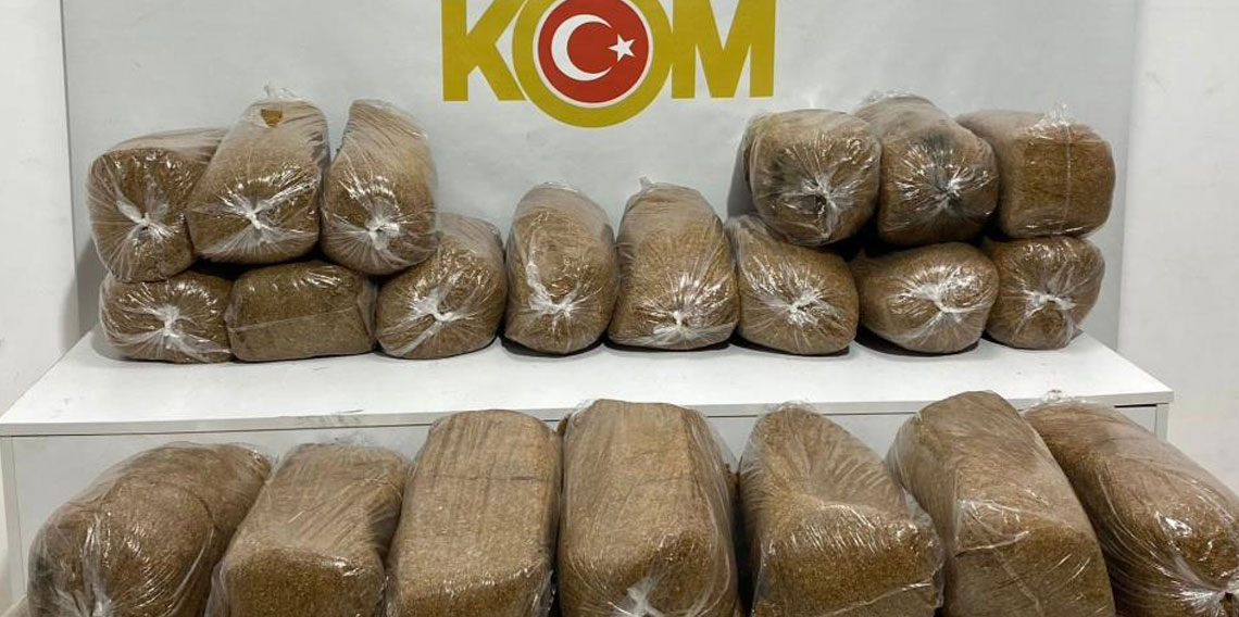 Samsun'da 145 kilo kaçak tütün ele geçirildi