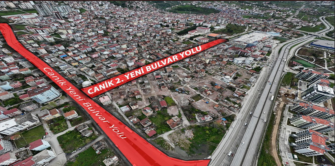 Canik'e 2. Yeni Bulvar Yolu geliyor