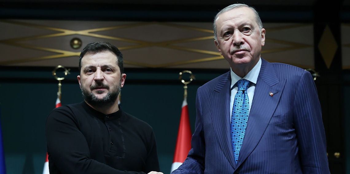 Cumhurbaşkanı Erdoğan, Ukrayna Devlet Başkanı Zelenskiy ile görüştü
