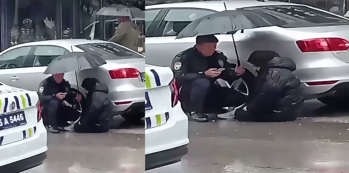 Polisten yürek ısıtan davranış