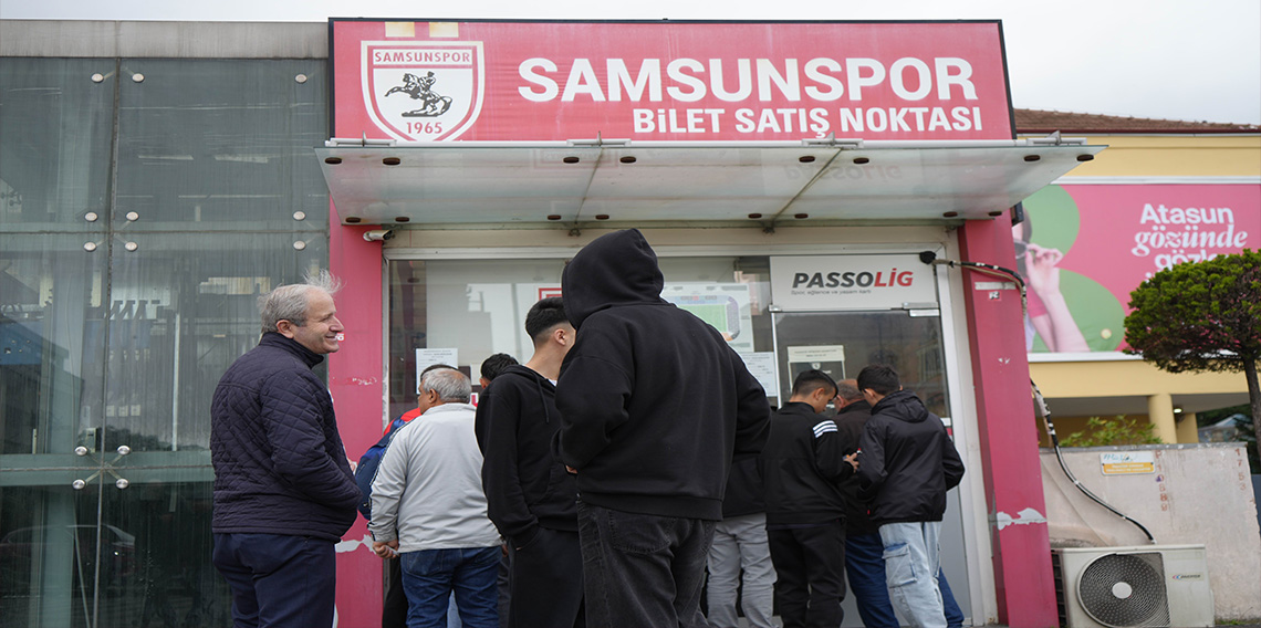 Samsunspor'da Sivasspor maçı için ilk gün 23 bin bilet satıldı